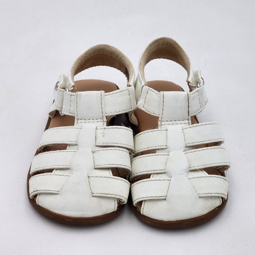 UGG Kids Kolding Fisherman Sandals White Toddlers's Size 6 US